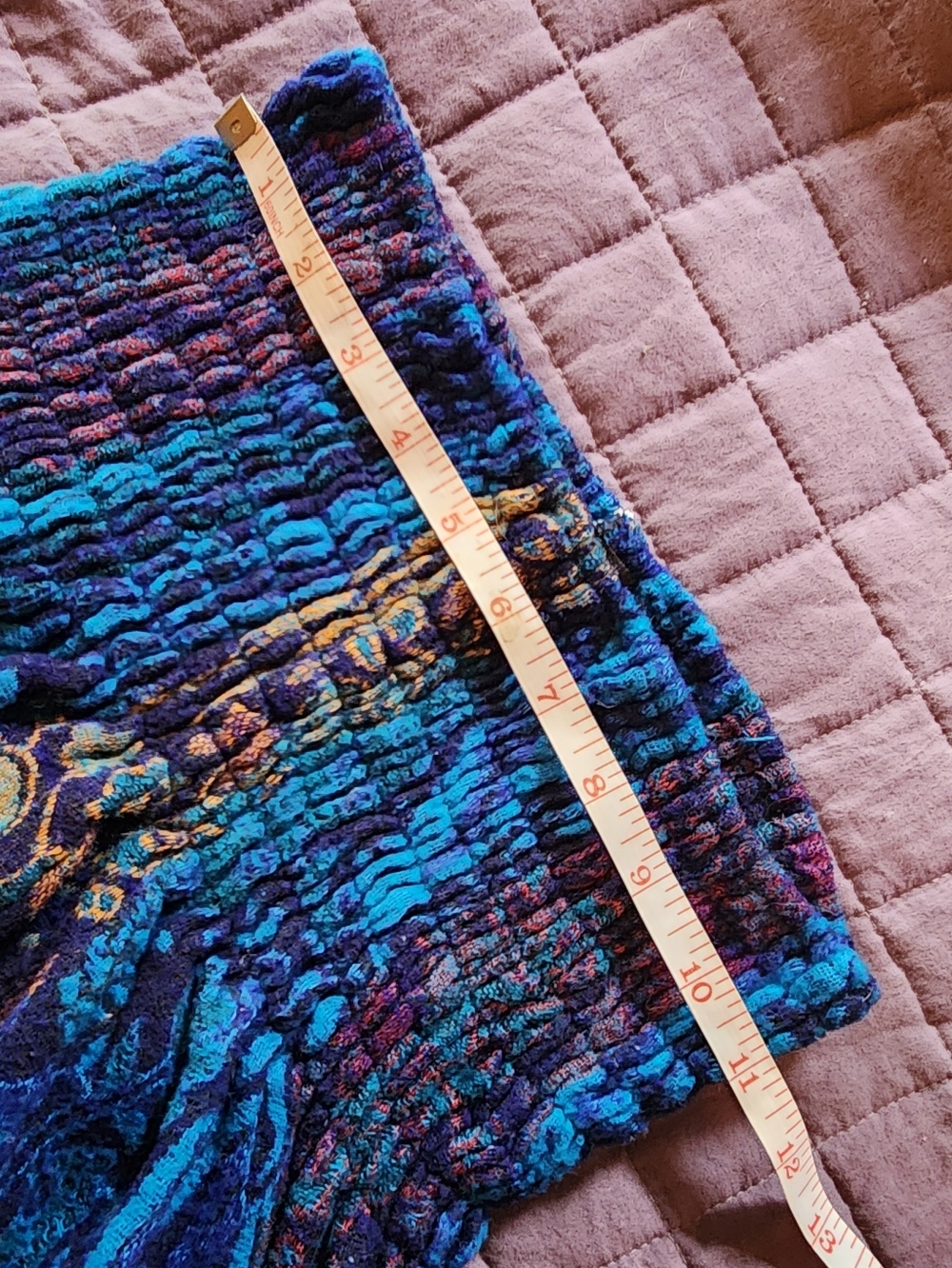 Calluna Bright Blues and Purples Harem Pants - Picture 6 of 8